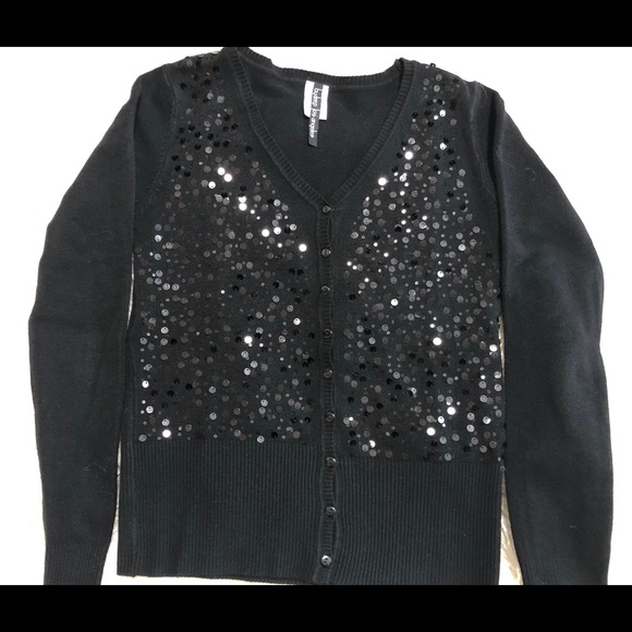 Black Sweater with sequins - Picture 1 of 8
